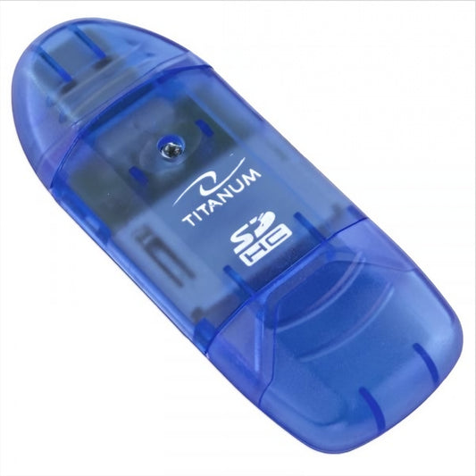 USB-kortinlukija Esperanza Titanum TA101B, SD, Sininen