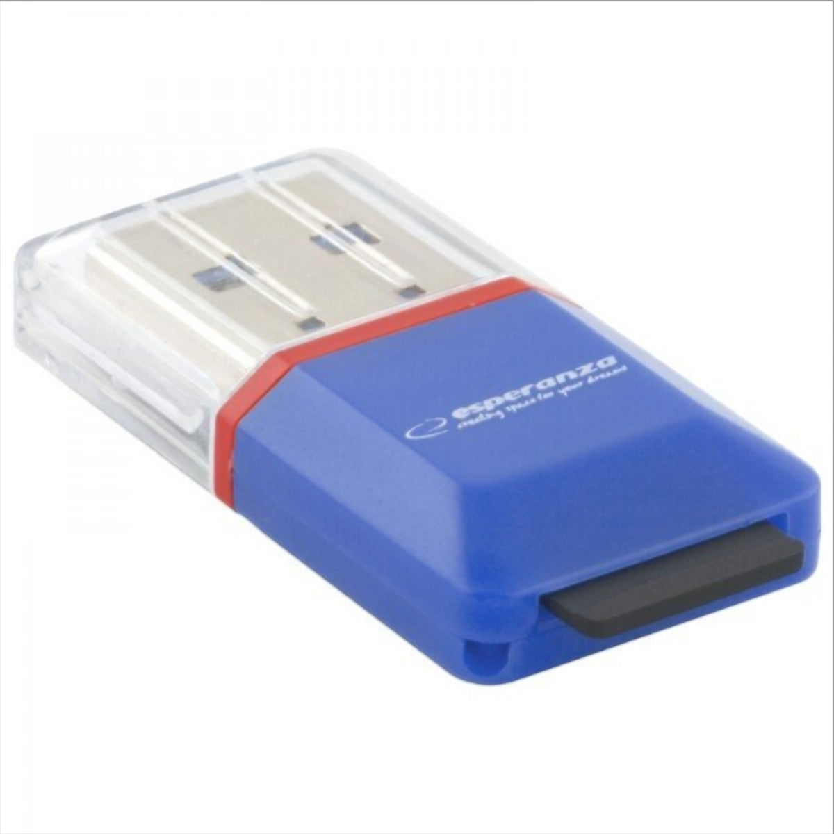 USB-kortinlukija Esperanza EA134B, microSD, Sininen