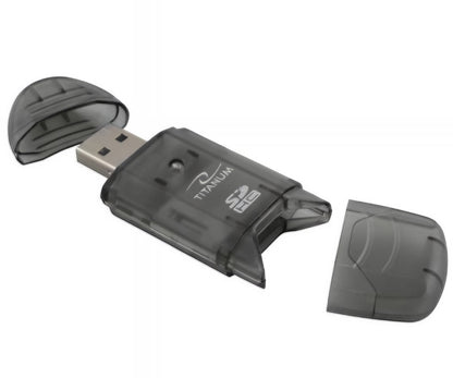 USB-kortinlukija Esperanza Titanum TA101K, SD, Musta