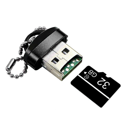 OEM CR01 USB-kortinlukija, microSD, Musta