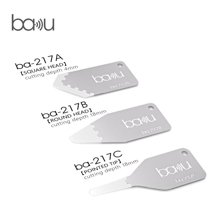 Metallinen klipsi Baku BA-217, 3in1
