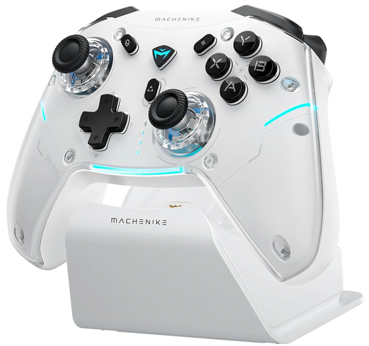 Machenike G5Pro Max -ohjain lataustelineellä, valkoinen