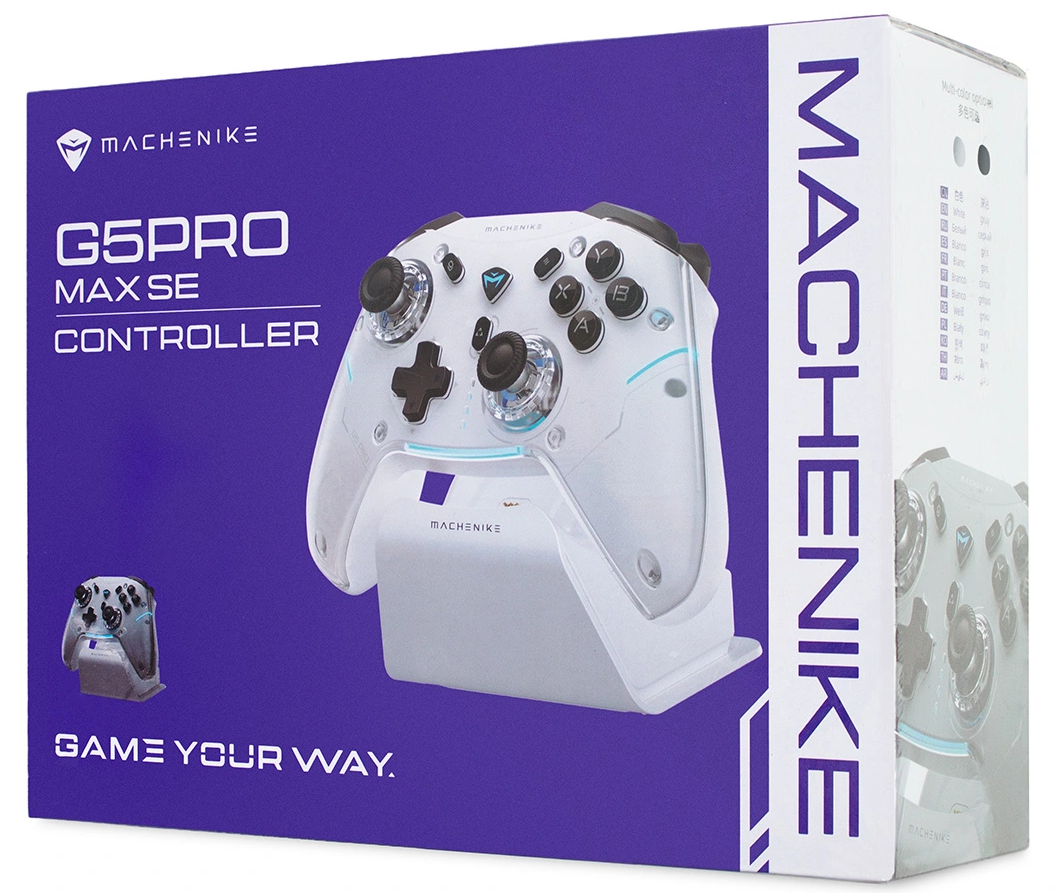 Machenike G5Pro Max -ohjain, latausasemalla, harmaa