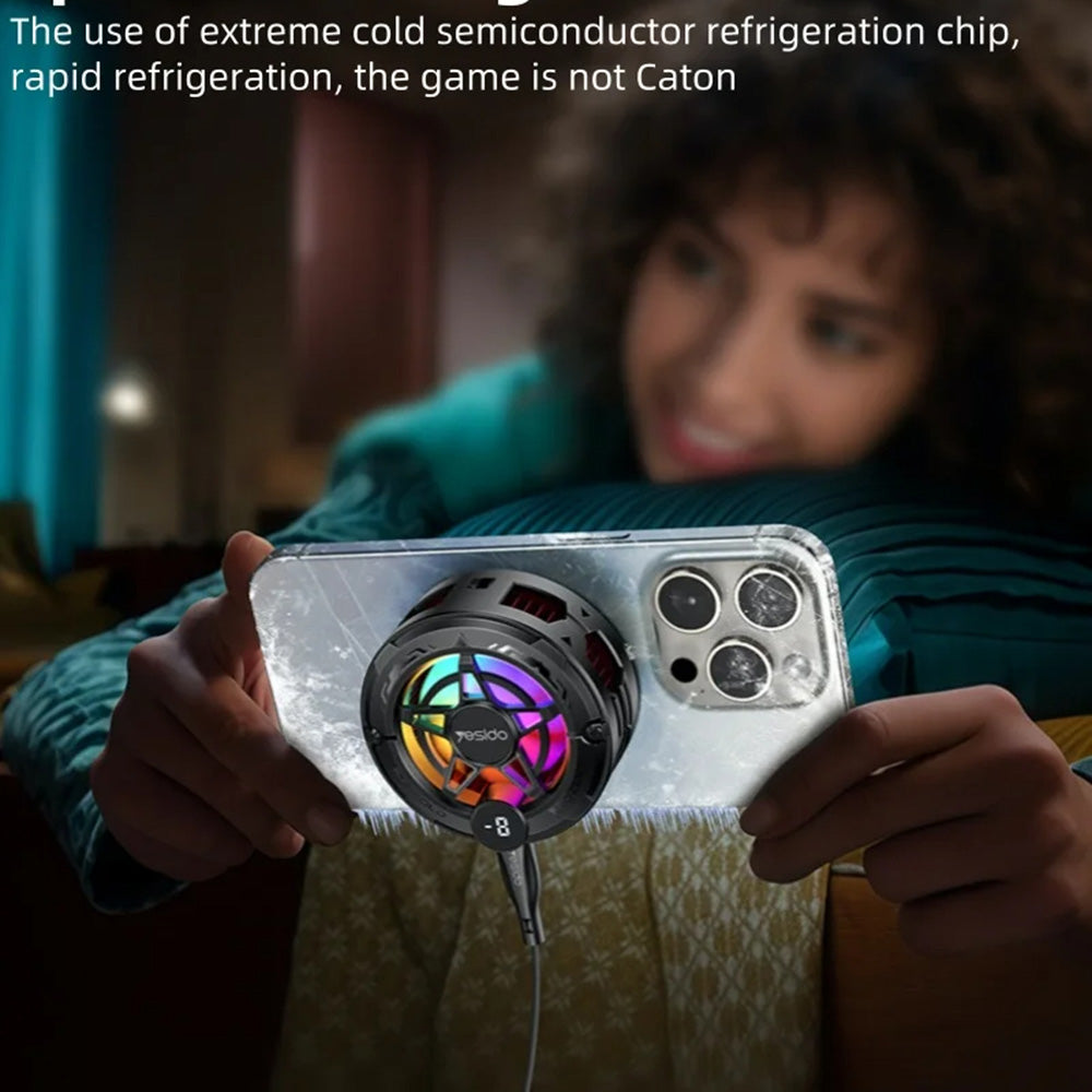 Puhelimen jäähdytin Yesido C226, Harmaa