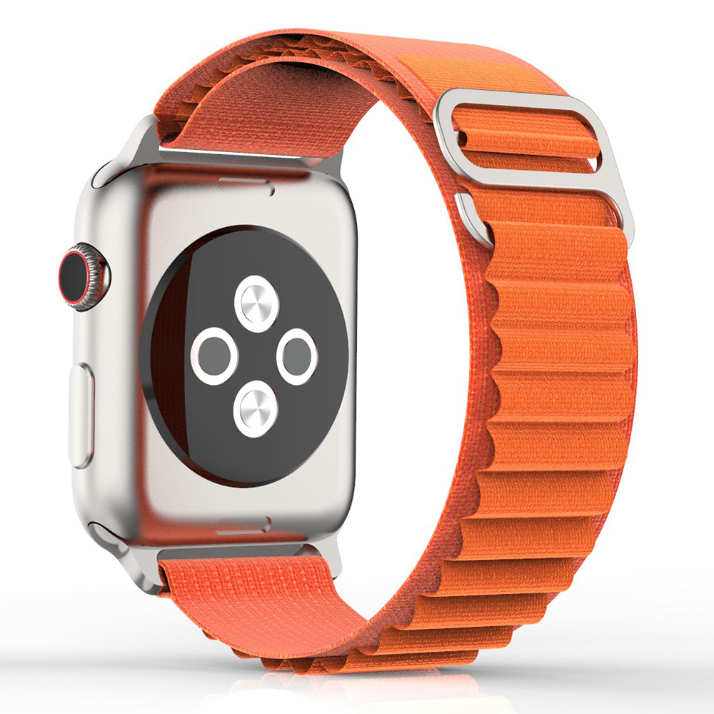 Techsuit W037 miesten ranneke Apple Watch 42mm / 41mm / 40mm / 38mm -sarjalle, oranssi