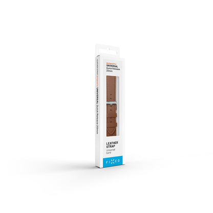 Fixed Leather -ranneke Huawei Watch / Xiaomi Watch Series, 22mm, Musta