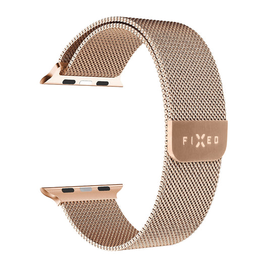 Fixed Mesh -ranneke Apple Watch 42mm / 41mm / 40mm / 38mm -sarjaan, ruusukulta