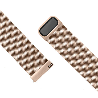 Fixed Mesh Strap for Huawei Watch / Garmin Watch Series, 18mm, Rose Gold