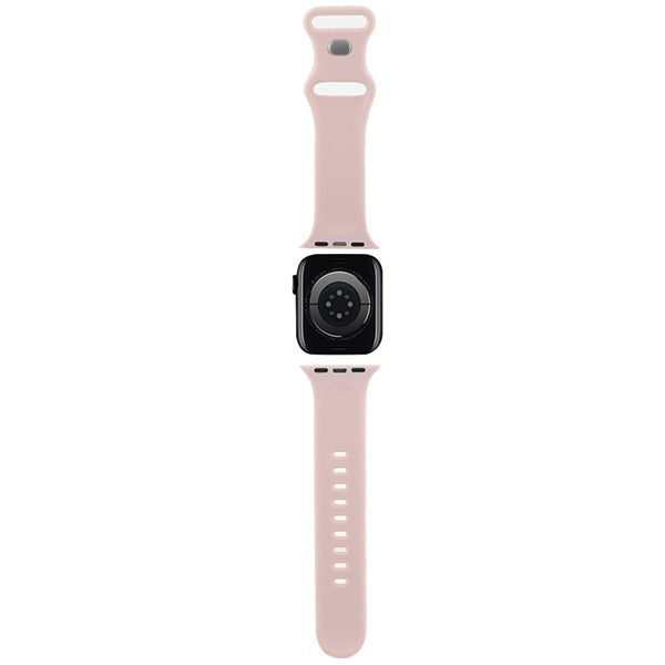 Hello Kitty Silicone Tags Graffiti -ranneke Apple Watch 42mm / 41mm / 40mm / 38mm -sarjalle, Pinkki