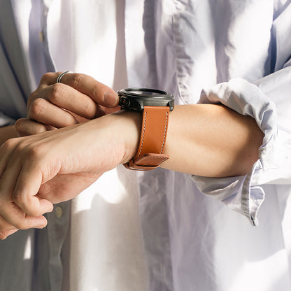 Ringke One Basic Bold -ranneke Fossil Watch / Mobvoi Watch / Suunto Watch -sarjoille, 24mm, Ruskea