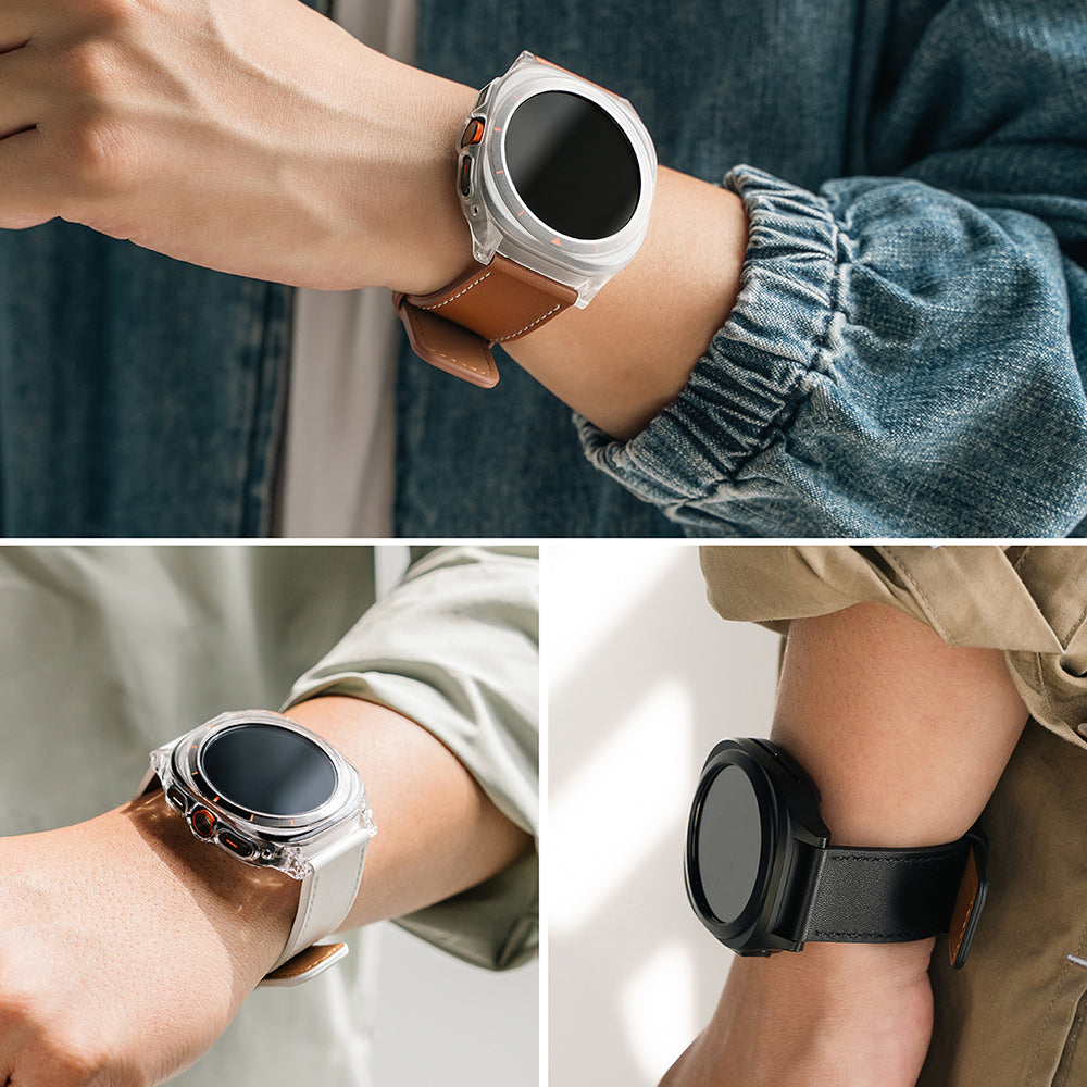 Ringke One Basic Bold -ranneke Fossil Watch / Mobvoi Watch / Suunto Watch -sarjoille, 24mm, Ruskea