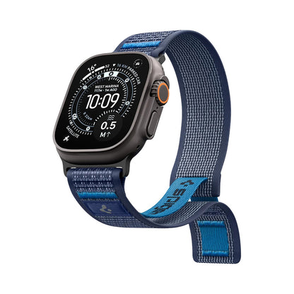 Spigen Athlex Air 2 -ranneke Apple Watch 49mm / 46mm / 45mm / 44mm -sarjalle, laivastonsininen AMP10608
