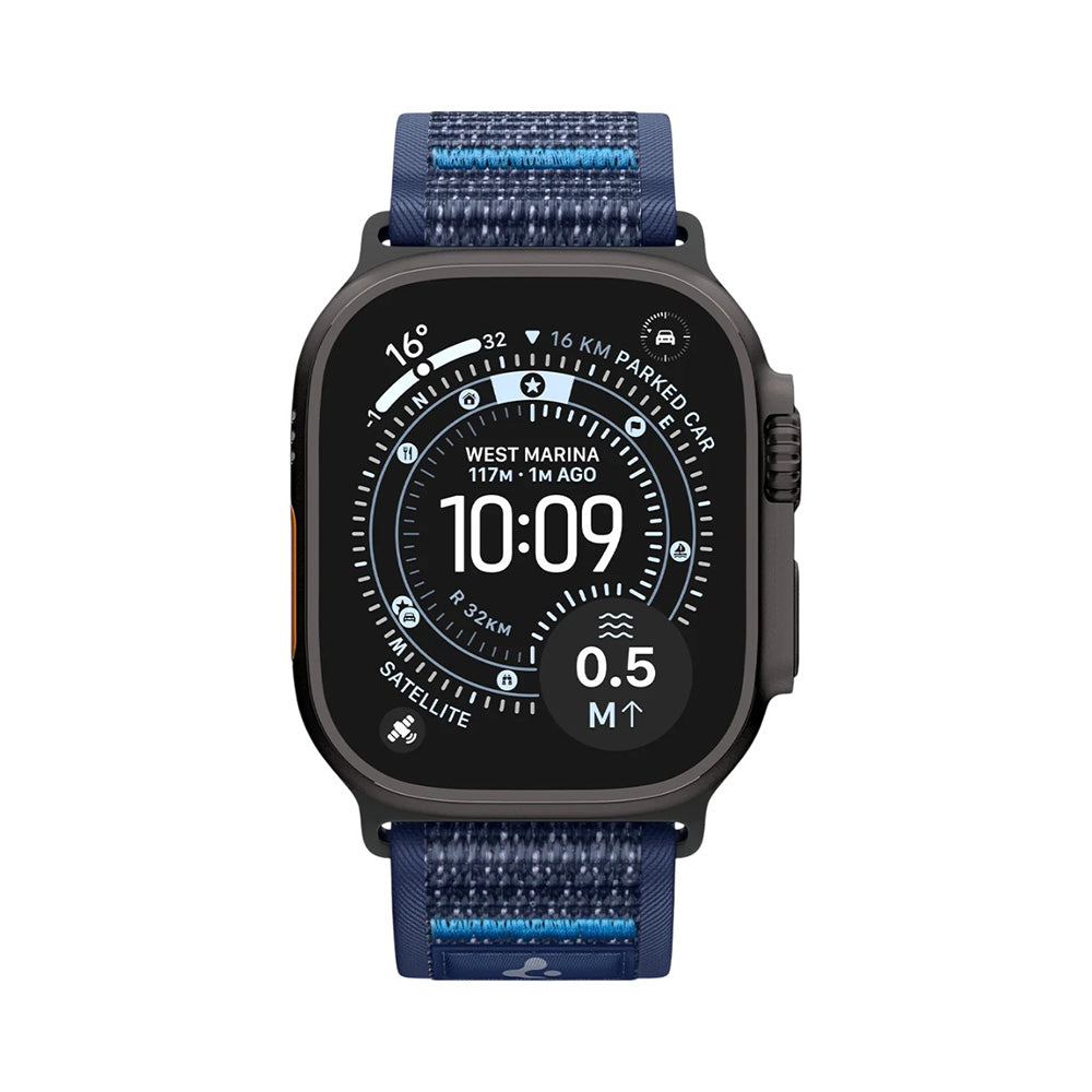 Spigen Athlex Air 2 -ranneke Apple Watch 49mm / 46mm / 45mm / 44mm -sarjalle, laivastonsininen AMP10608