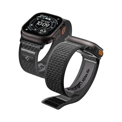 Spigen Athlex Air 2 -ranneke Apple Watch 49mm / 46mm / 45mm / 44mm -sarjoille, harmaa AMP11113