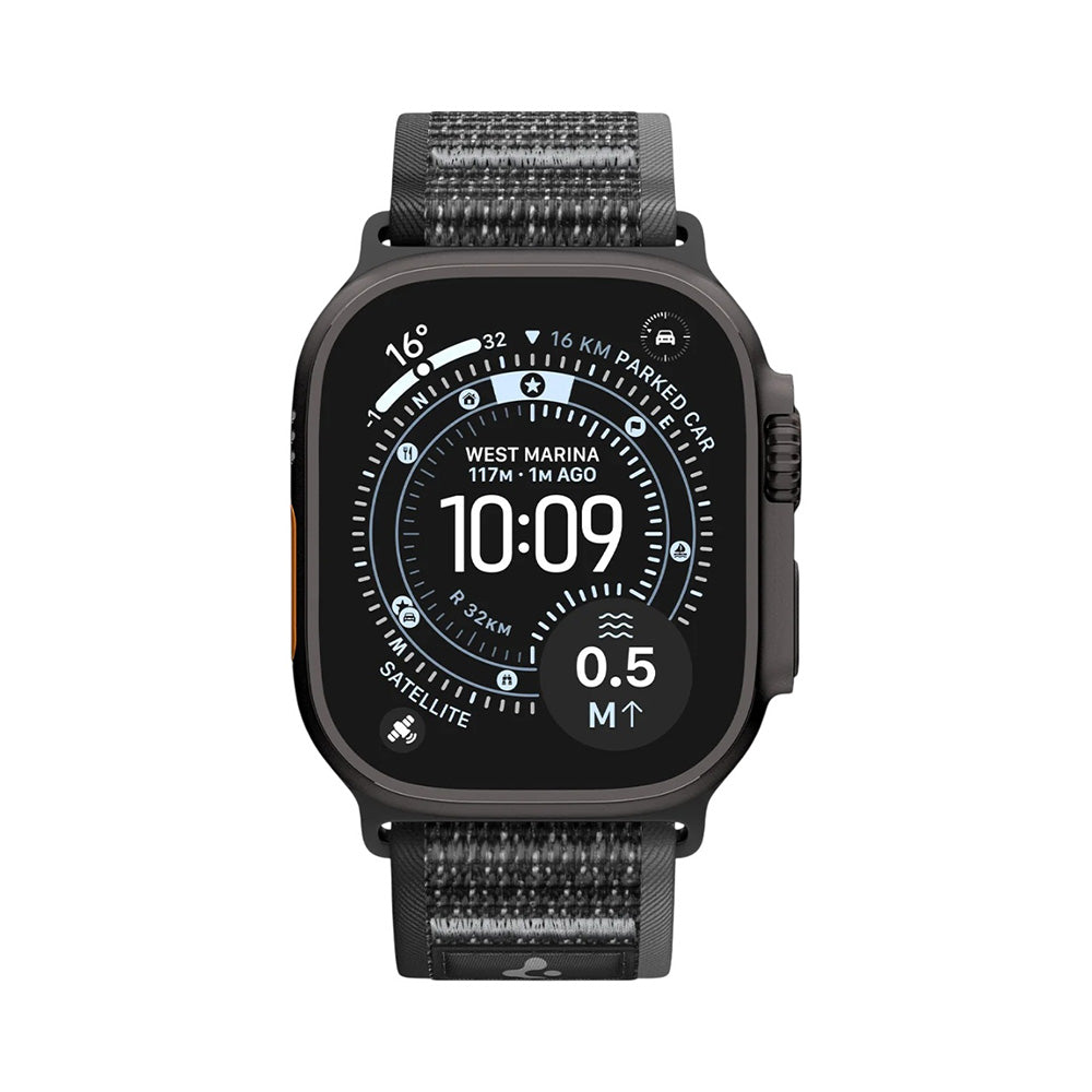 Spigen Athlex Air 2 -ranneke Apple Watch 49mm / 46mm / 45mm / 44mm -sarjoille, harmaa AMP11113