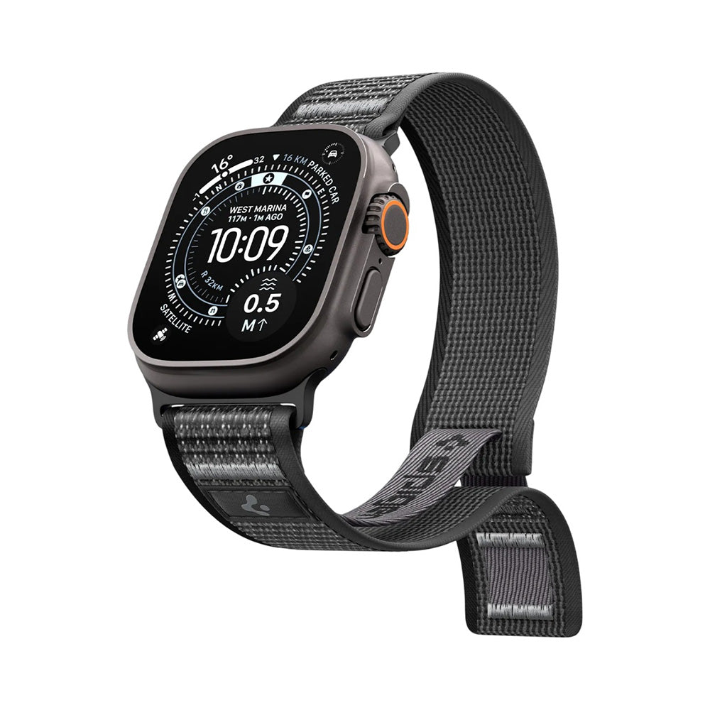 Spigen Athlex Air 2 -ranneke Apple Watch 49mm / 46mm / 45mm / 44mm -sarjoille, harmaa AMP11113