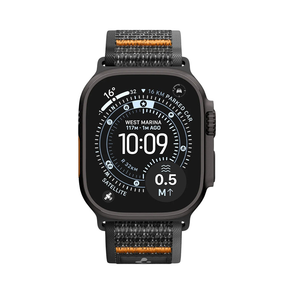 Spigen Athlex Air 2 -ranneke Apple Watch 49mm / 46mm / 45mm / 44mm -sarjalle, oranssi AMP10607
