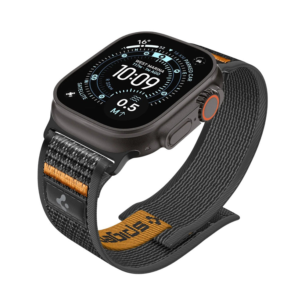 Spigen Athlex Air 2 -ranneke Apple Watch 49mm / 46mm / 45mm / 44mm -sarjalle, oranssi AMP10607