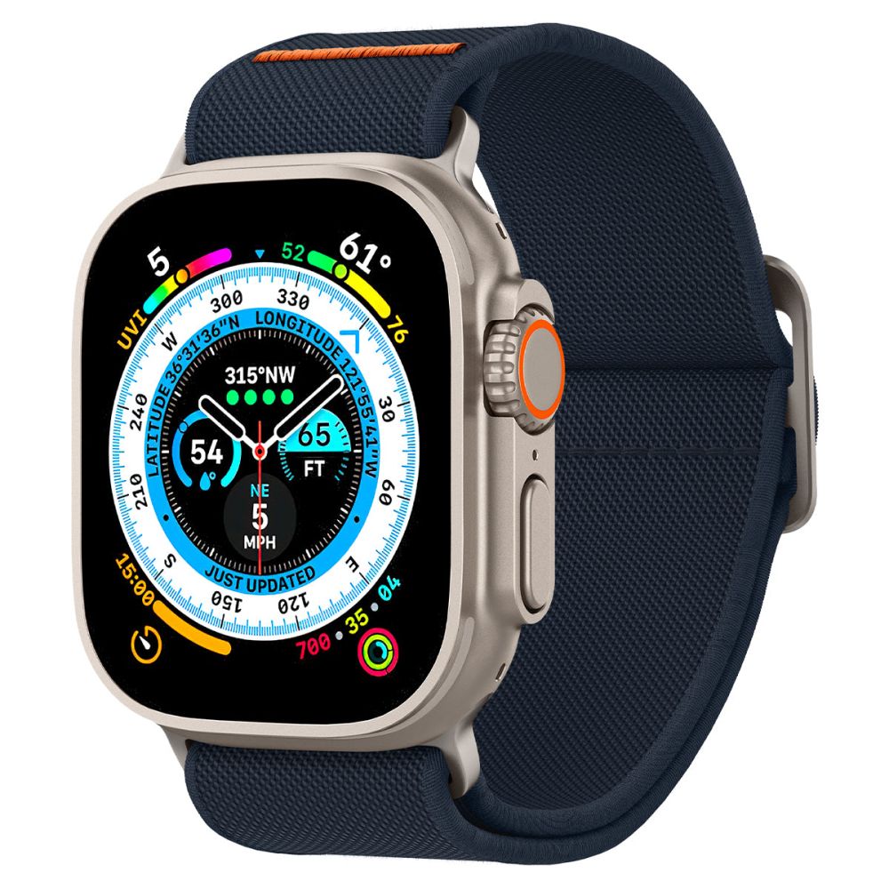 Spigen Fit Lite Ultra -ranneke Apple Watch 49mm / 46mm / 45mm / 44mm / 42mm -sarjalle, laivastonsininen