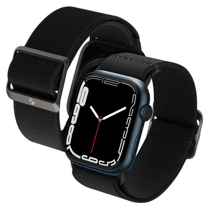 Spigen Lite Fit -ranneke Apple Watch 42mm / 41mm / 40mm -sarjoille, Musta AMP02290