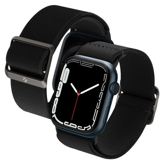 Spigen Lite Fit -ranneke Apple Watch 42mm / 41mm / 40mm -sarjoille, Musta AMP02290