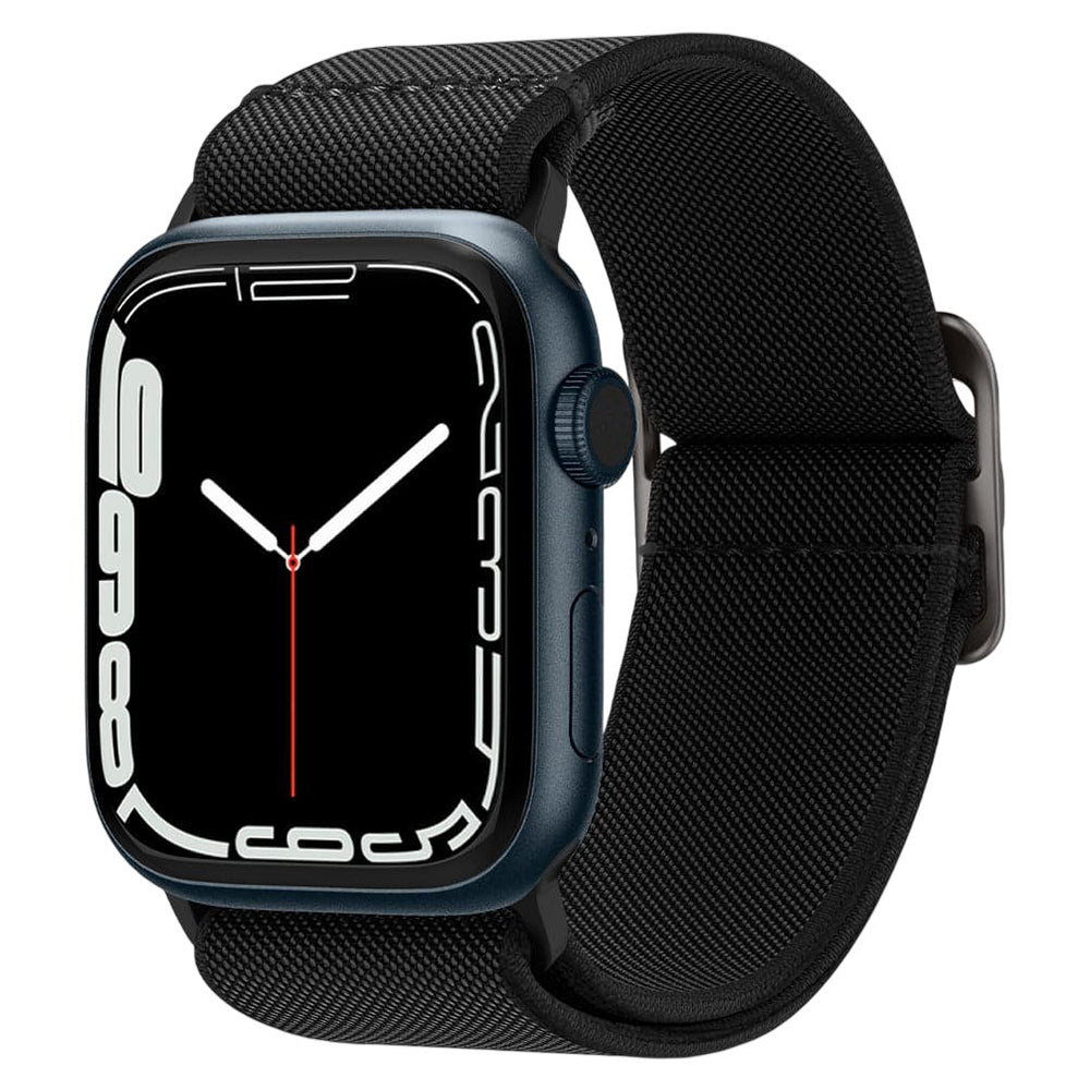 Spigen Lite Fit -ranneke Apple Watch 42mm / 41mm / 40mm -sarjoille, Musta AMP02290