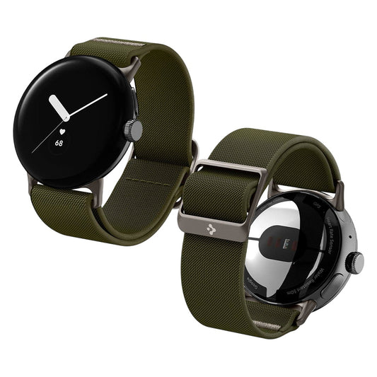 Spigen Lite Fit -ranneke Google Pixel Watch 41 mm -sarjalle, kaki AMP07608