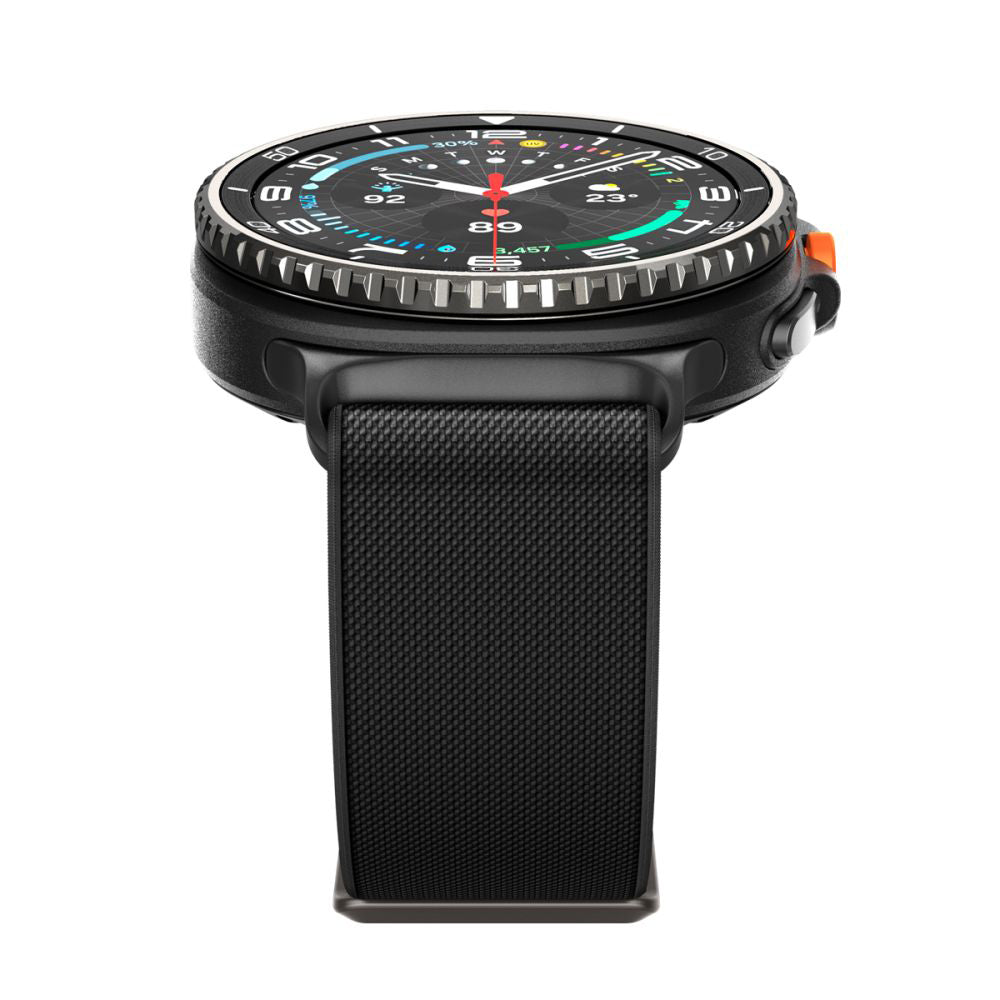 Spigen Lite Fit -ranneke Samsung Galaxy Watch8 / Watch8 Classic Series -sarjaan, Musta