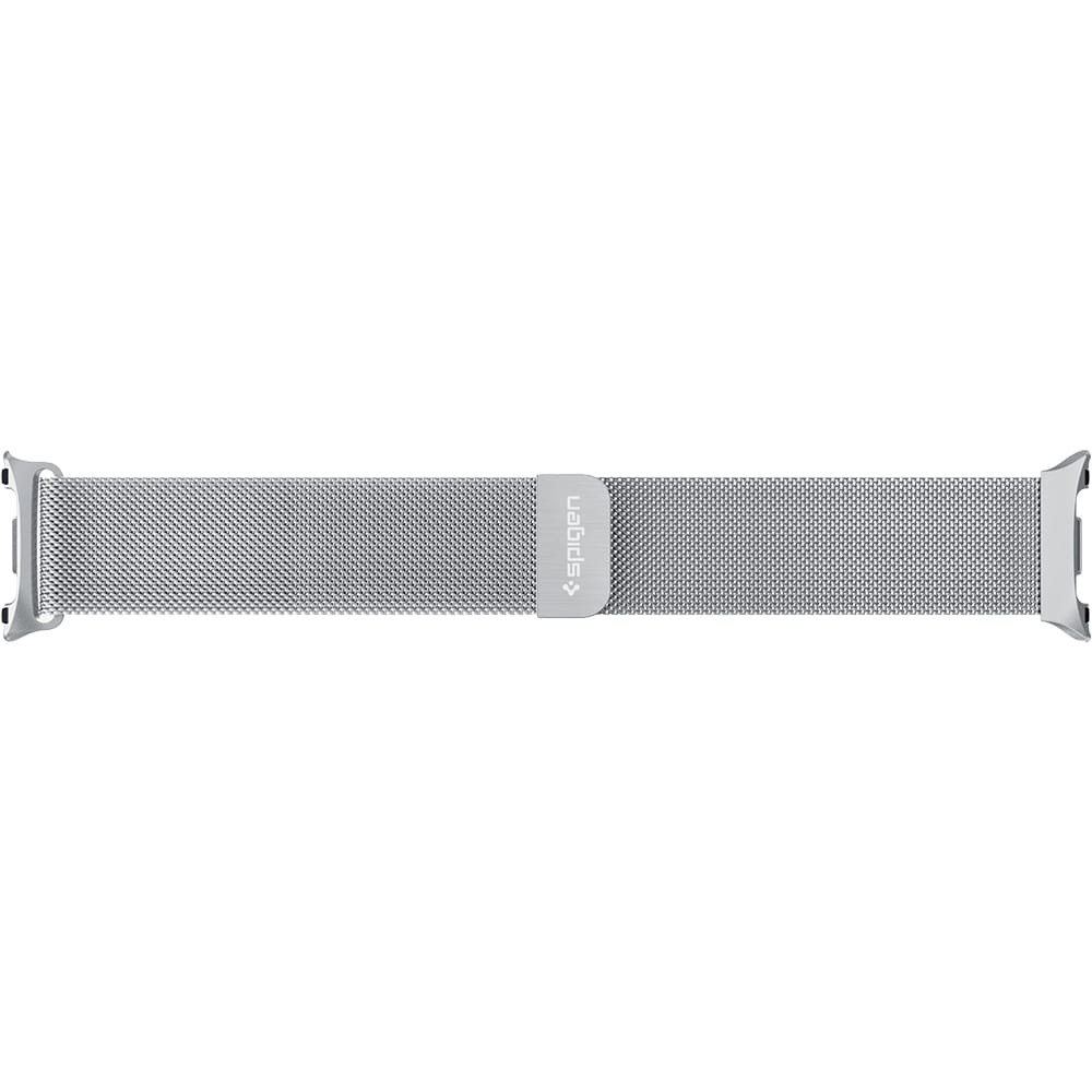 Spigen Metal Fit -ranneke Samsung Galaxy Watch9 / Watch8 / Watch8 Classic -sarjalle, hopea AMP10121