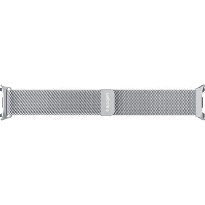 Spigen Metal Fit -ranneke Samsung Galaxy Watch9 / Watch8 / Watch8 Classic -sarjalle, hopea AMP10121