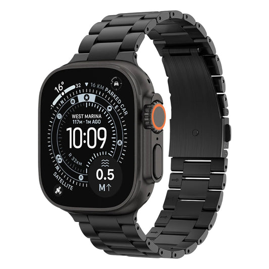 Spigen Modern Fit -ranneke Apple Watch 49mm / 46mm / 45mm / 44mm / 42mm -sarjoille, musta AMP11577
