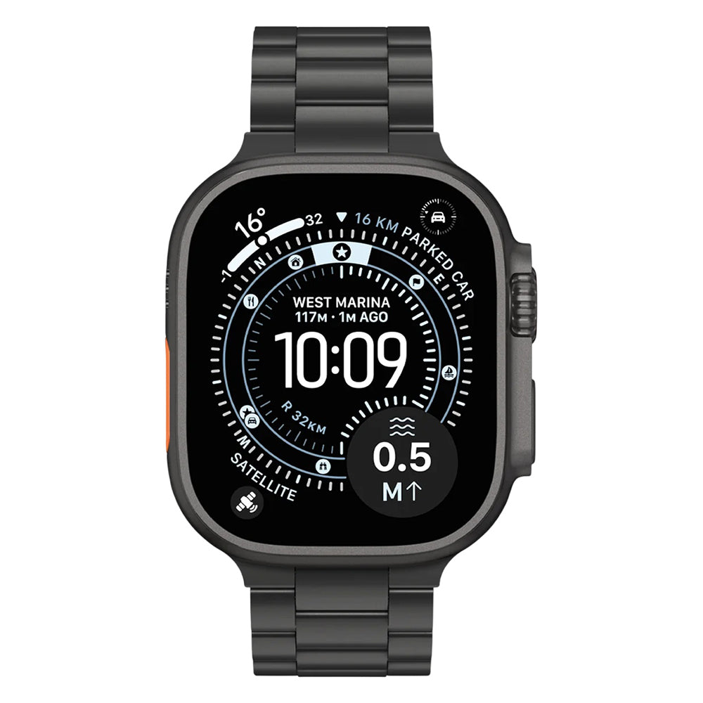 Spigen Modern Fit -ranneke Apple Watch 49mm / 46mm / 45mm / 44mm / 42mm -sarjoille, musta AMP11577