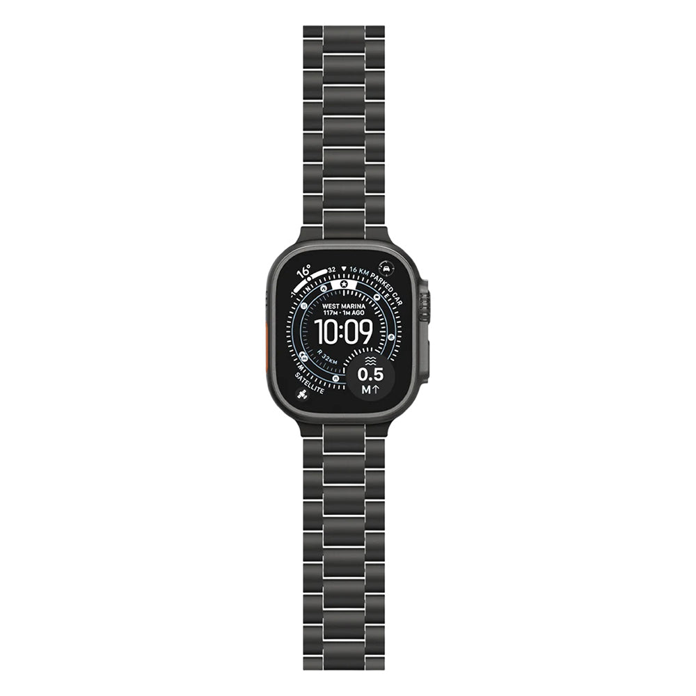 Spigen Modern Fit -ranneke Apple Watch 49mm / 46mm / 45mm / 44mm / 42mm -sarjoille, musta AMP11577