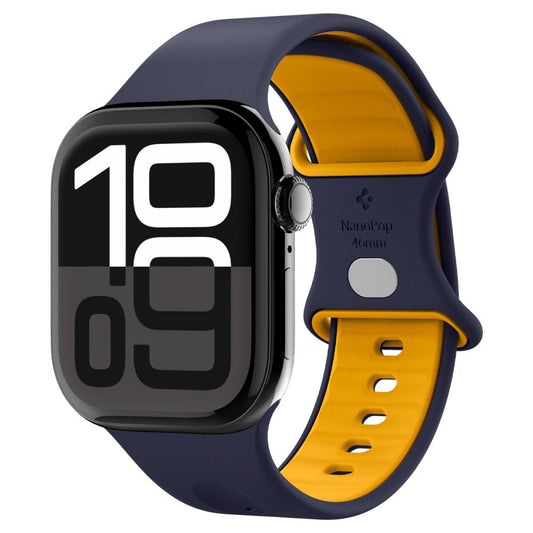 Spigen Nano Pop -ranneke Apple Watch 49mm / 46mm / 45mm / 44mm / 42mm -sarjalle, tummansininen