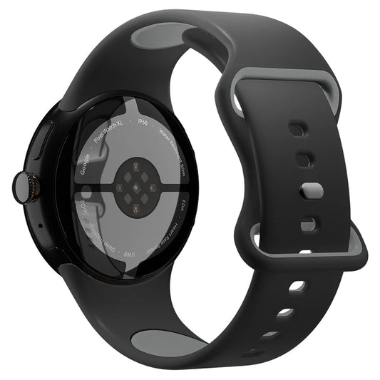 Spigen Nano Pop -ranneke Google Pixel Watch 45 mm -sarjalle, musta AMP09491