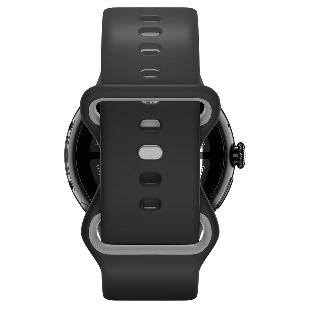 Spigen Nano Pop -ranneke Google Pixel Watch 45 mm -sarjalle, musta AMP09491