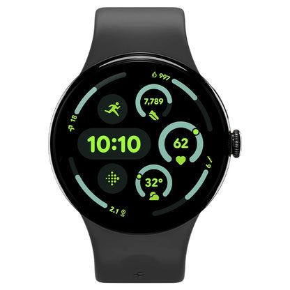 Spigen Nano Pop -ranneke Google Pixel Watch 45 mm -sarjalle, musta AMP09491