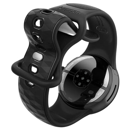 Spigen Parallax -ranneke Google Pixel Watch 45mm -sarjalle, Matta Musta AMP10192