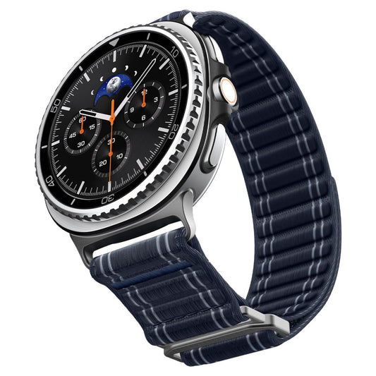 Spigen WBF0 -ranneke Samsung Galaxy Watch8 / Watch8 Classic Series -kelloille, laivastonsininen