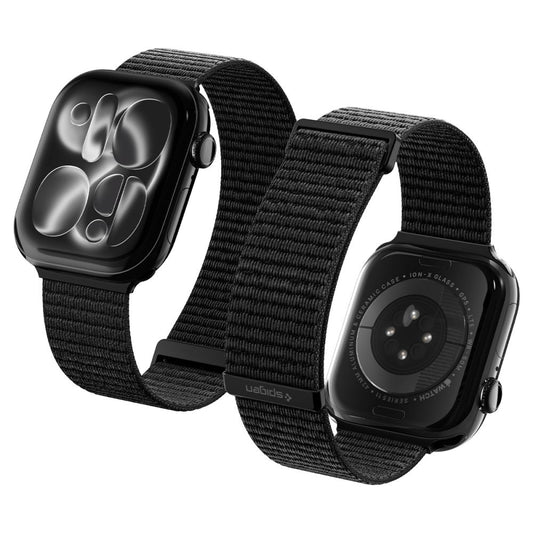 Spigen WBF01 -ranneke Apple Watch 49mm / 46mm / 45mm / 44mm -sarjoille, musta AMP11833