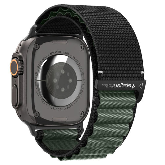 Spigen WBF1 Strap for Apple Watch 49mm / 46mm / 45mm / 44mm Series, Black Green
