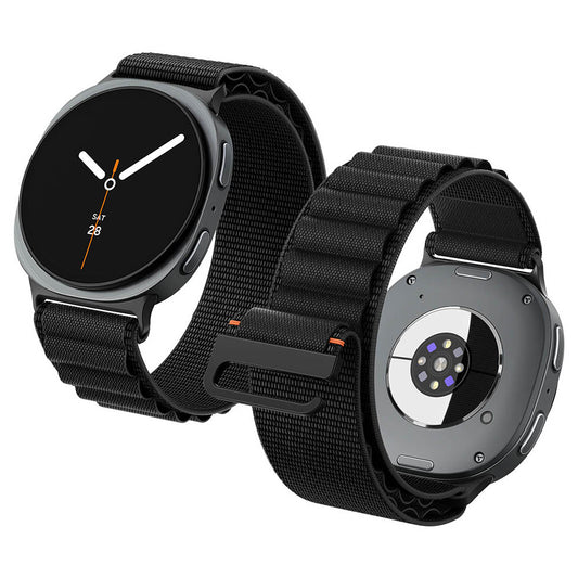 Spigen WBF1 -ranneke Samsung Galaxy Watch9 / Watch8 / Watch8 Classic -sarjoille, musta AMP11607