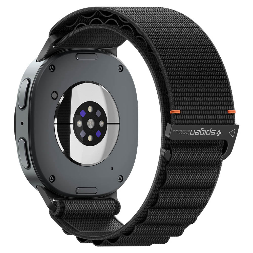 Spigen WBF1 -ranneke Samsung Galaxy Watch9 / Watch8 / Watch8 Classic -sarjoille, musta AMP11607