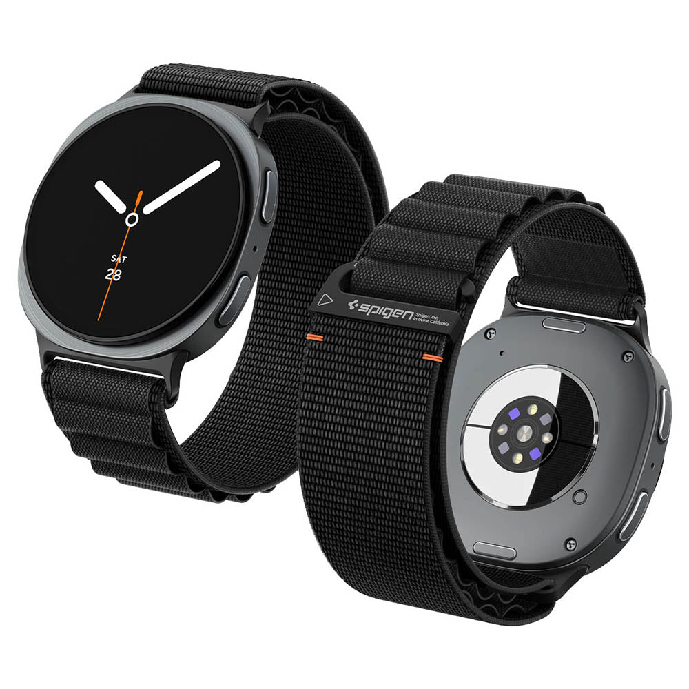 Spigen WBF1 -ranneke Samsung Galaxy Watch9 / Watch8 / Watch8 Classic -sarjoille, musta AMP11607