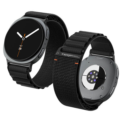 Spigen WBF1 -ranneke Samsung Galaxy Watch9 / Watch8 / Watch8 Classic -sarjoille, musta AMP11607