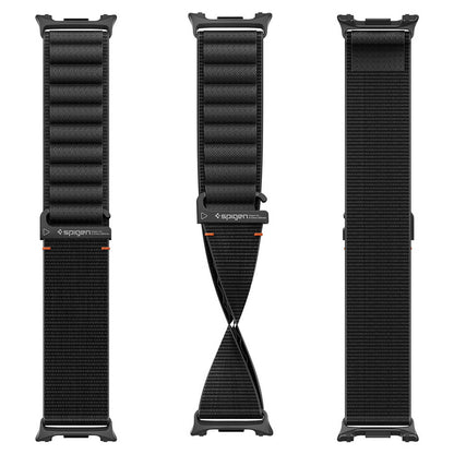 Spigen WBF1 -ranneke Samsung Galaxy Watch9 / Watch8 / Watch8 Classic -sarjoille, musta AMP11607