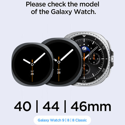 Spigen WBF1 -ranneke Samsung Galaxy Watch9 / Watch8 / Watch8 Classic -sarjoille, musta AMP11607