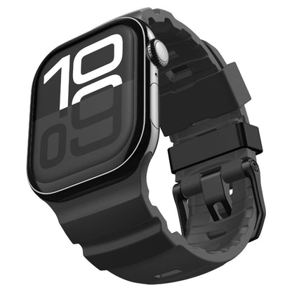 Spigen WBS2 -ranneke Apple Watch 49mm / 46mm / 45mm / 44mm -sarjalle, Musta AMP10508