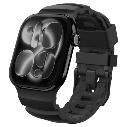 Spigen WBS2 -ranneke Apple Watch 49mm / 46mm / 45mm / 44mm -sarjalle, Musta AMP10508