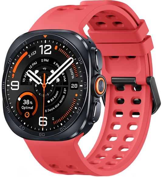 Tech-Protect Silicone Air -ranneke Samsung Galaxy Watch9 / Watch8 / Watch8 Classic -sarjalle, Punainen